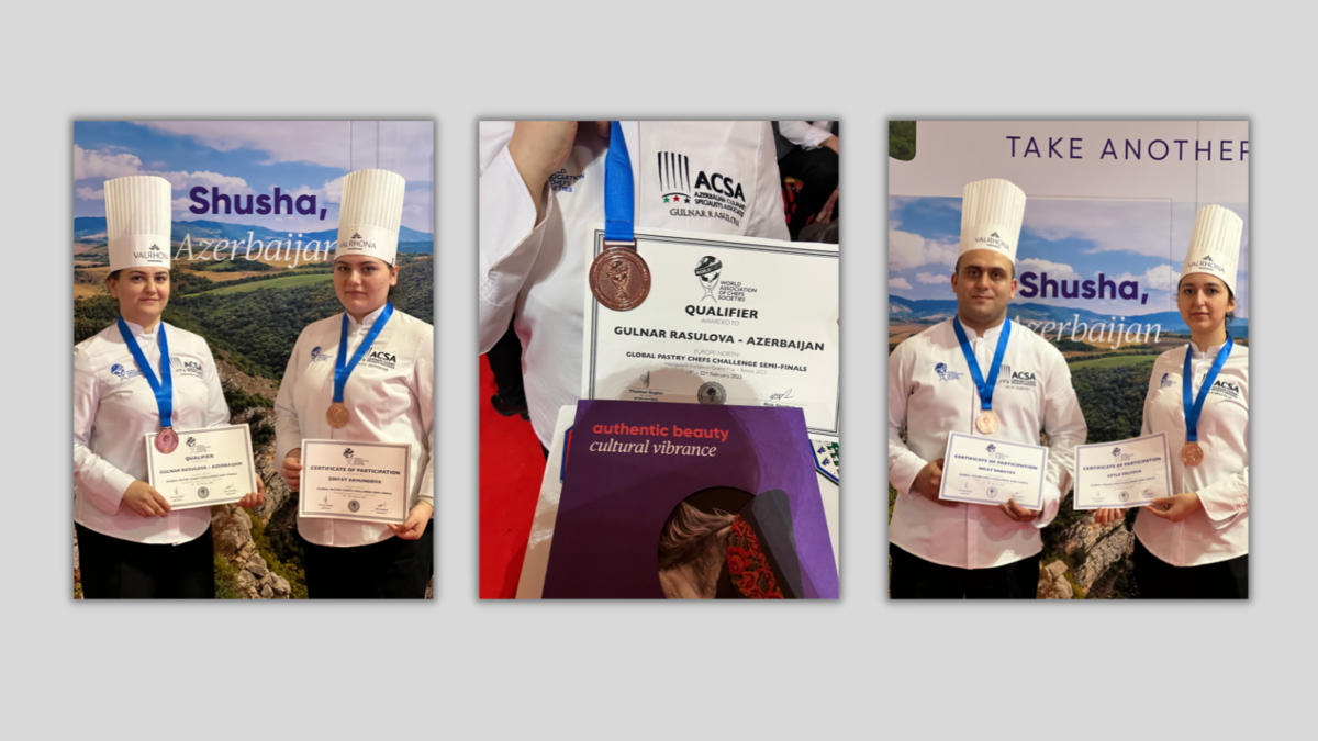 >Azərbaycan Milli Kulinariya komandası Avropa üzrə Qlobal Aşpazlar Müsabiqəsində ilk medallarını qazanıb